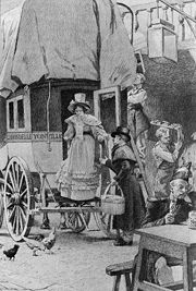 Yonville, le départ de l'Hirondelle